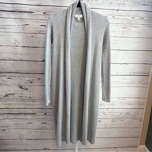 Magaschoni Gray 2 Piece Cardigan Sweater with Matching Tank Sweater Dress Medium